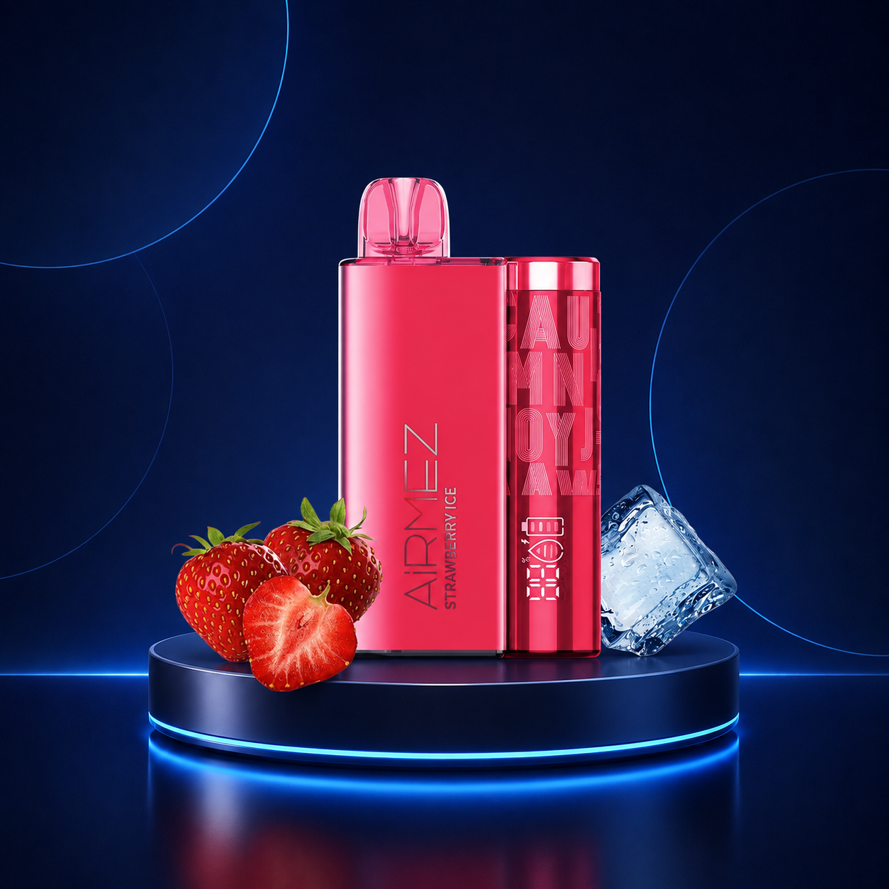 AirMez Strawberry Ice Einweg Vape 12000 Zuege 2 Prozent